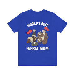 World's Best Ferret Mom T-Shirt - ferret print design