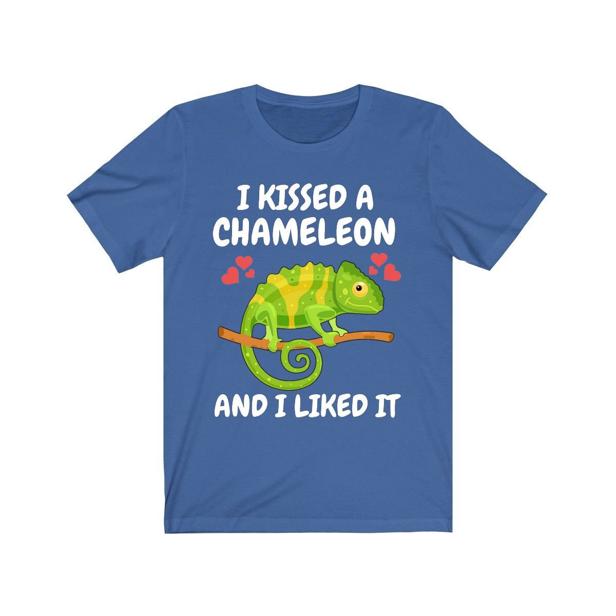 I Kissed A Chameleon And I Liked It Shirt, Chameleon Lizard Lover Gift, Chameleon Reptile Owner , Lizard Lover Girl Boy T-Shirt Image 1