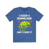 I Kissed A Chameleon And I Liked It Shirt, Chameleon Lizard Lover Gift, Chameleon Reptile Owner , Lizard Lover Girl Boy T-Shirt Image 1