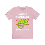 I Kissed A Chameleon And I Liked It Shirt, Chameleon Lizard Lover Gift, Chameleon Reptile Owner , Lizard Lover Girl Boy T-Shirt Image 4