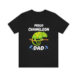 Proud Chameleon Dad Shirt, Chameleon Lizard Lover Gift, Chameleon Reptile Owner , Lizard Lover Boy T-Shirt Image 1