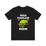 Proud Chameleon Mom Shirt, Chameleon Lizard Lover Gift, Women Chameleon Reptile, Lizard Lover Girl T-Shirt Image 1