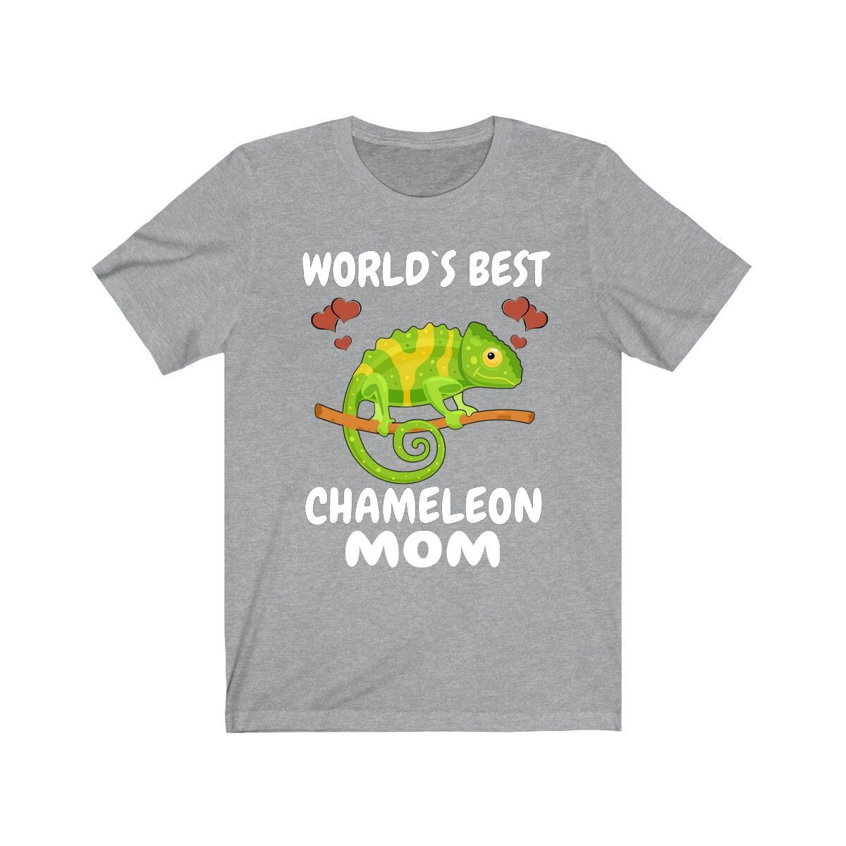 World's Best Chameleon Mom Shirt, Chameleon Lizard Lover Gift, Women Chameleon Reptile, Lizard Lover Girl T-Shirt Image 1
