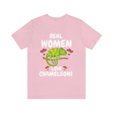 Real Women Love Chameleons Shirt, Chameleon Mom Shirt, Lizard Lover Gift, Women Chameleon Reptile, Lizard Lover Girl T-Shirt Image 4