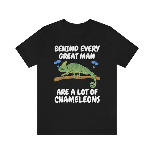 Behind Every Great Man Are A Lot Of Chameleons Shirt - chameleon print design