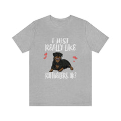 I Just Really Like Rottweilers OK Dogs Shirt - Rottweiler print design