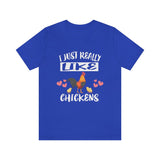 I Just Really Like Chickens Shirt, Chicken Lover Shirt, Chicken Shirt, Chicken Funny Shirt, Chicken Lover Gift, Chicken Boy Girl T-Shirt Image 4