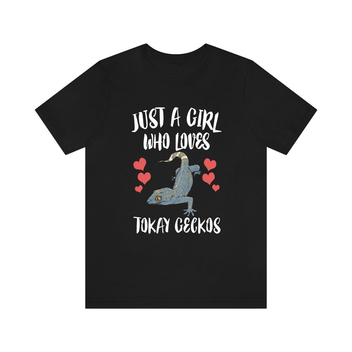 Just A Girl Who Loves Tokay Geckos Lizards Shirt, Gecko Lover Shirt, Tokay Gecko Gift, Lizard Shirt, Adult Kids Animal T-Shirt Image 1