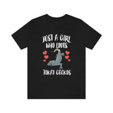 Just A Girl Who Loves Tokay Geckos Lizards Shirt, Gecko Lover Shirt, Tokay Gecko Gift, Lizard Shirt, Adult Kids Animal T-Shirt Image 1