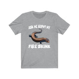 Ask Me About My Fire Skink Lizards Shirt, Skink Lizard Lover Shirt, Pet Fire Skink Gift, Lizard Shirt, Adult Kids Animal T-Shirt Image 3