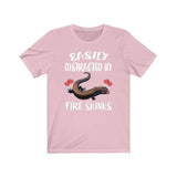Easily Distracted By Fire Skinks Lizards Shirt, Skink Lizard Lover Shirt, Pet Fire Skink Gift, Lizard Shirt, Adult Kids Animal T-Shirt Image 4