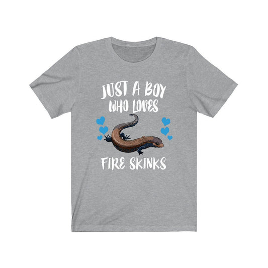 Just A Boy Who Loves Fire Skinks Lizards Shirt - fire skink print design