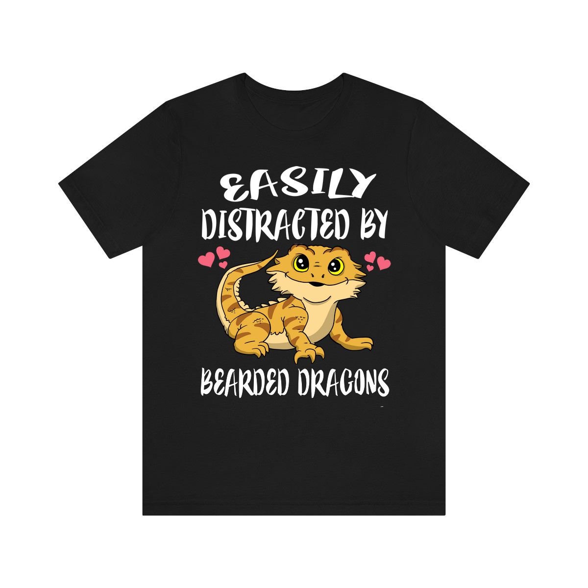 Easily Distracted By Bearded Dragons Shirt, Bearded Dragon Owner Shirt, Bearded Dragon Shirt, Bearded Dragon Lover Gift, Boy Girl Shirt Image 1