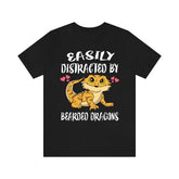 Easily Distracted By Bearded Dragons Shirt, Bearded Dragon Owner Shirt, Bearded Dragon Shirt, Bearded Dragon Lover Gift, Boy Girl Shirt Image 1