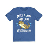 Just A Boy Who Loves Bearded Dragons Shirt, Bearded Dragon Owner Shirt, Bearded Dragon Shirt, Bearded Dragon Lover Gift, Boy Shirt Image 1