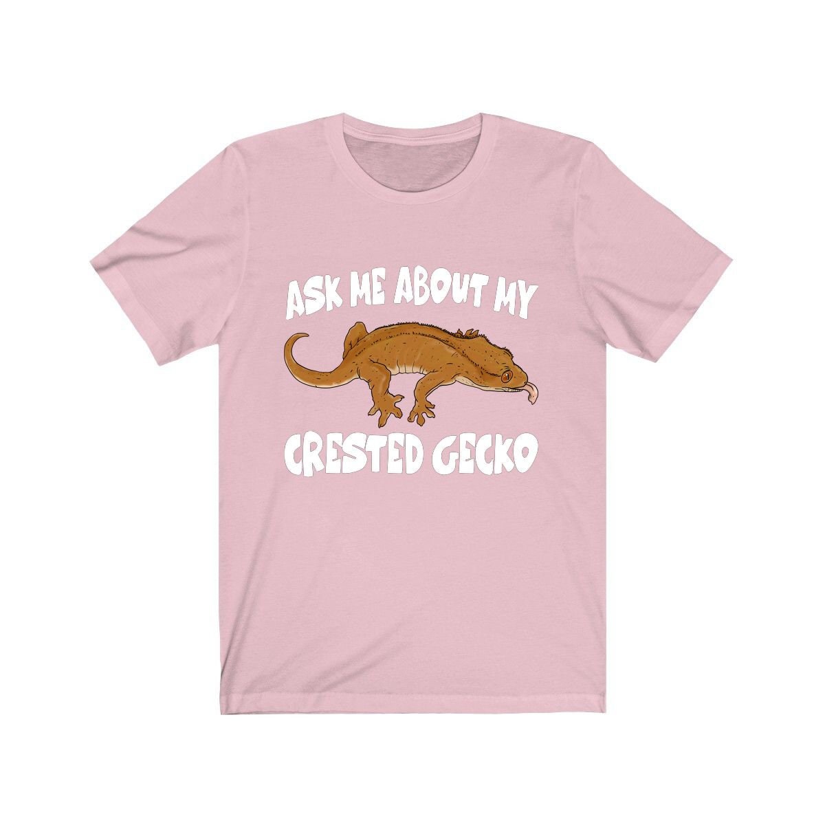 Ask me about crested geckos pet lizard lover tee