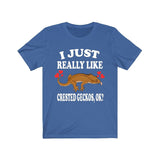 I Just Really Like Crested Geckos Ok Lizards Shirt, Gecko Lover Shirt, Crested Gecko Gift, Pet Lizard Shirt, Adult Kids Animal T-Shirt Image 2