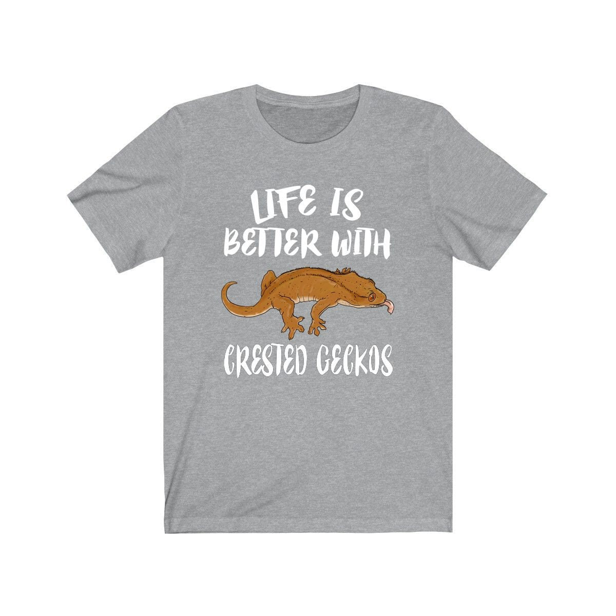 Life Is Better With Crested Geckos Shirt - Crested Gecko print design