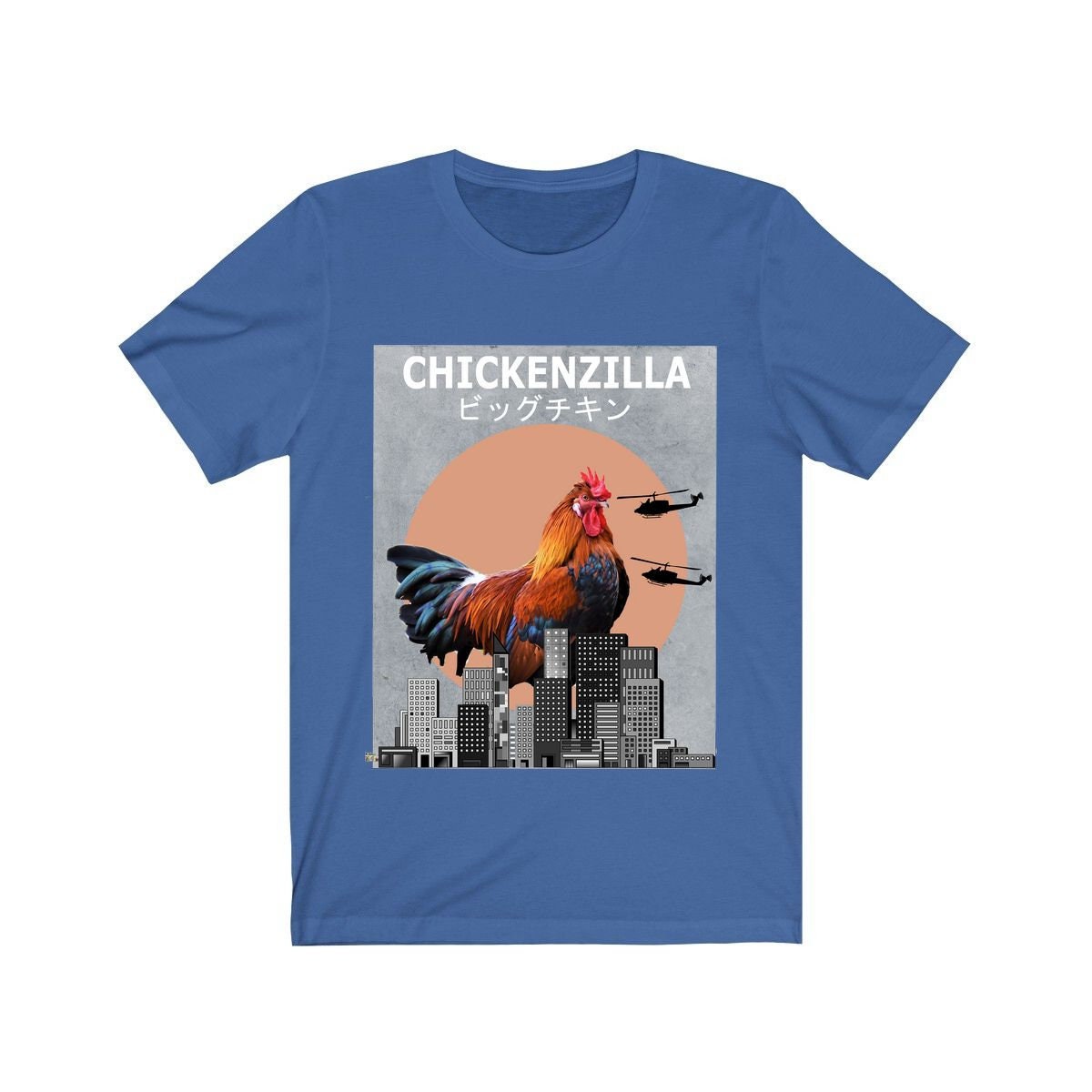 Chickenzilla Chicken Funny Shirt - Chickenzilla chicken print design