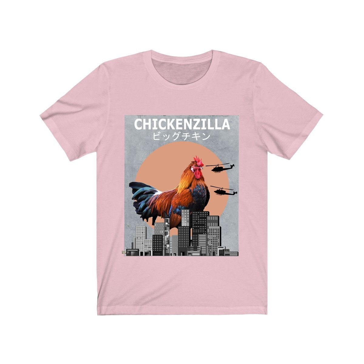 Chickenzilla Chicken Funny Shirt - Chickenzilla chicken print design
