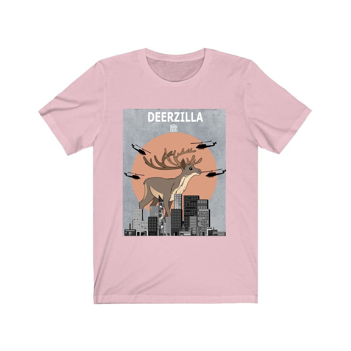 Deerzilla Deer Funny Shirt - Deerzilla deer print design