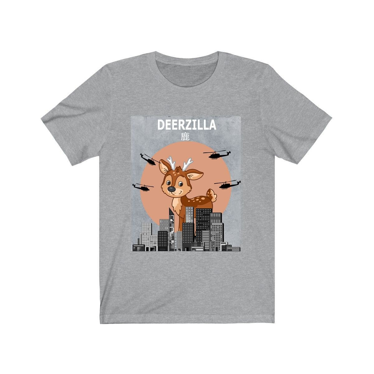 Deerzilla Funny Deer Lover Shirt - Deerzilla deer print design