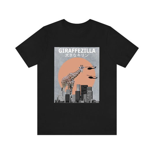 Giraffezilla Funny Giant Giraffe Monster Shirt - giraffezilla print design