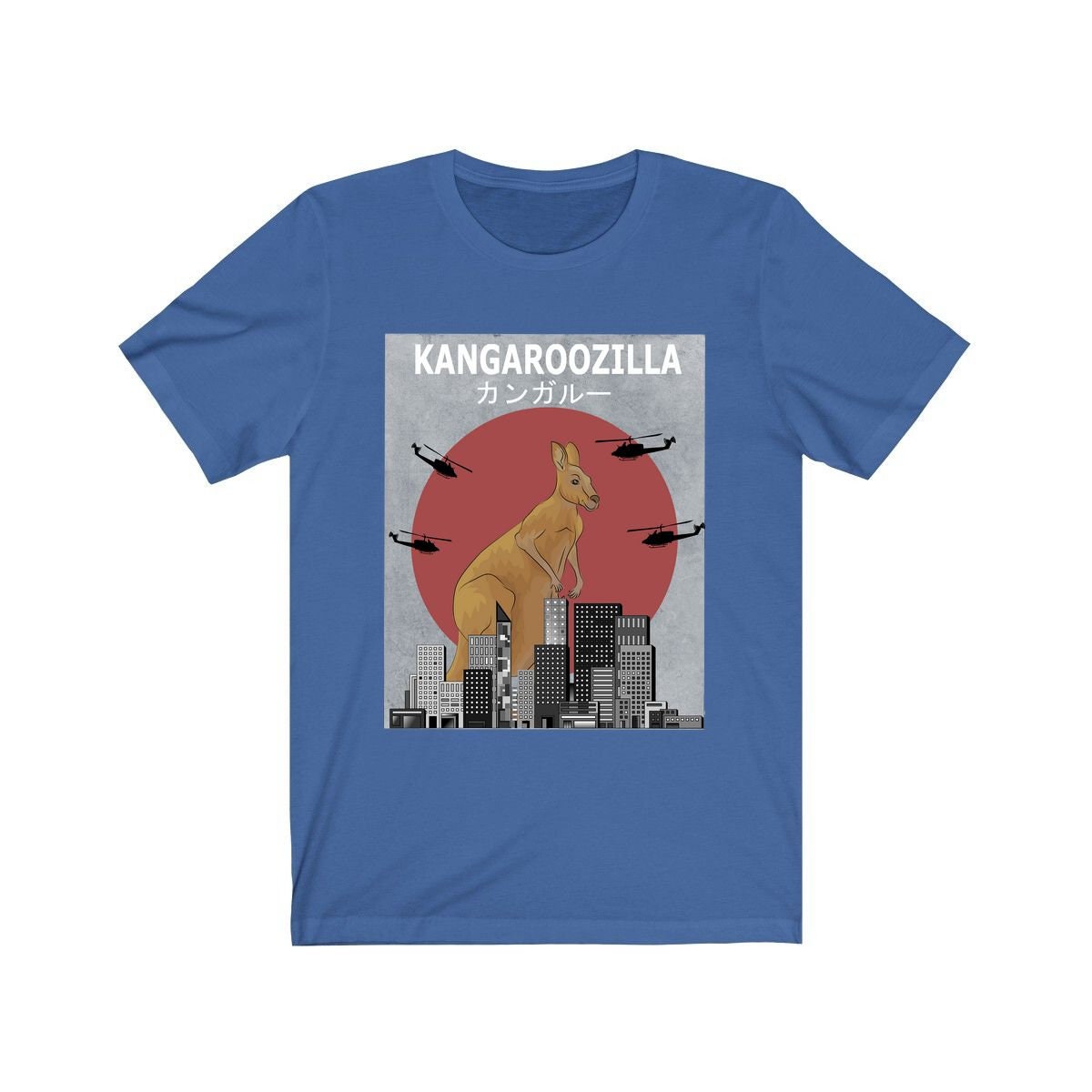 Kangaroozilla Kangaroo Funny Shirt - Kangaroozilla kangaroo print design