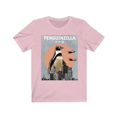 Penguinzilla funny Antarctic seabird penguin lover tee