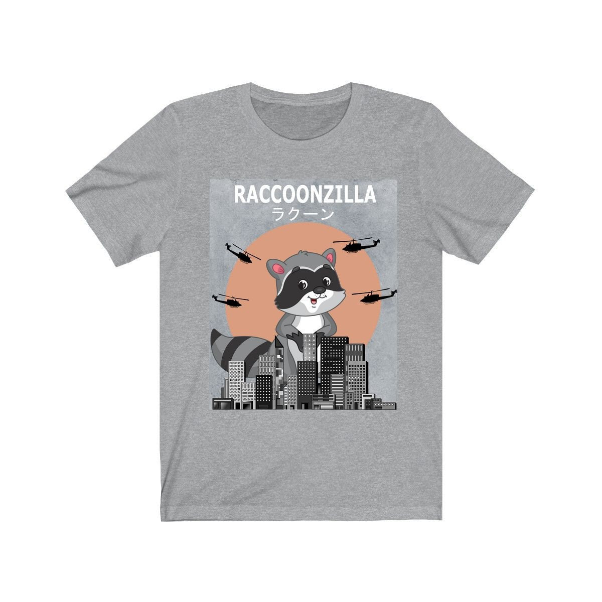 Raccoonzilla Funny Raccoon Shirt - Raccoonzilla print design