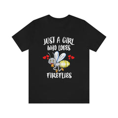 Just A Girl Who Loves Fireflies Shirt - firefly print design