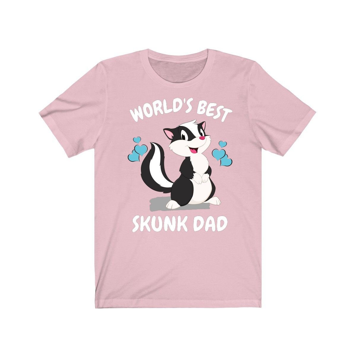 Worlds best skunk dad funny pet skunk owner exotic pet tee