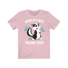 Worlds best skunk dad funny pet skunk owner exotic pet tee