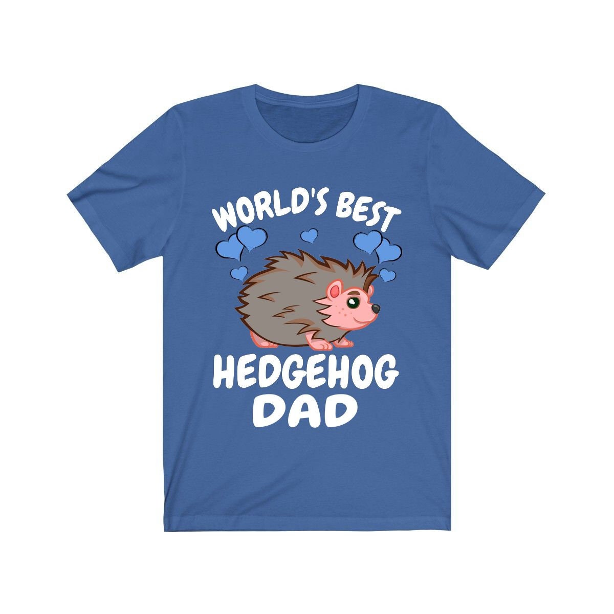 Worlds best hedgehog dad exotic small pet owner spiny companion tee