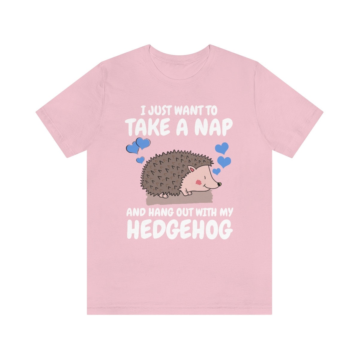 Nap And Hang Out With My Hedgehog T-Shirt - hedgehog print design