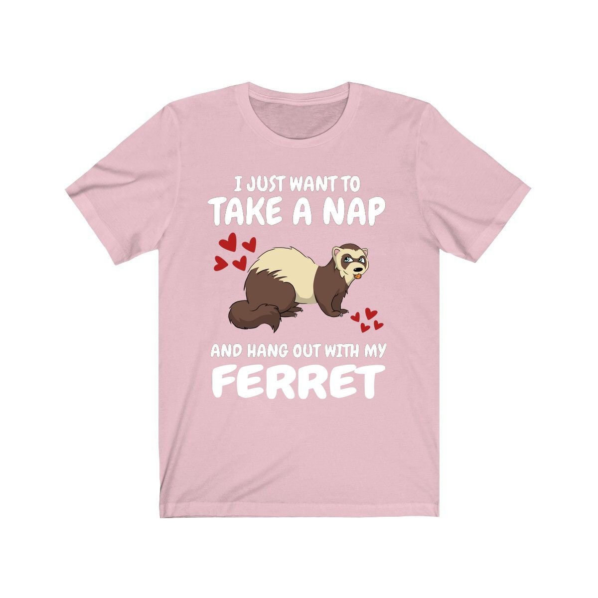 Nap All Day And Hang Out With My Ferret Shirt - ferret print design