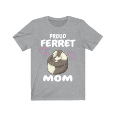 Proud Ferret Mom Shirt - ferret print design