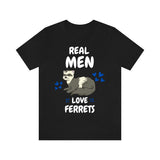 Real Men Love Ferrets Shirt, Ferret Lover Shirt, Cute Ferret Shirt, Ferret Owner Gift, Animal Ferret Boy Shirt Image 2