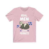 Real Men Love Ferrets Shirt, Ferret Lover Shirt, Cute Ferret Shirt, Ferret Owner Gift, Animal Ferret Boy Shirt Image 4