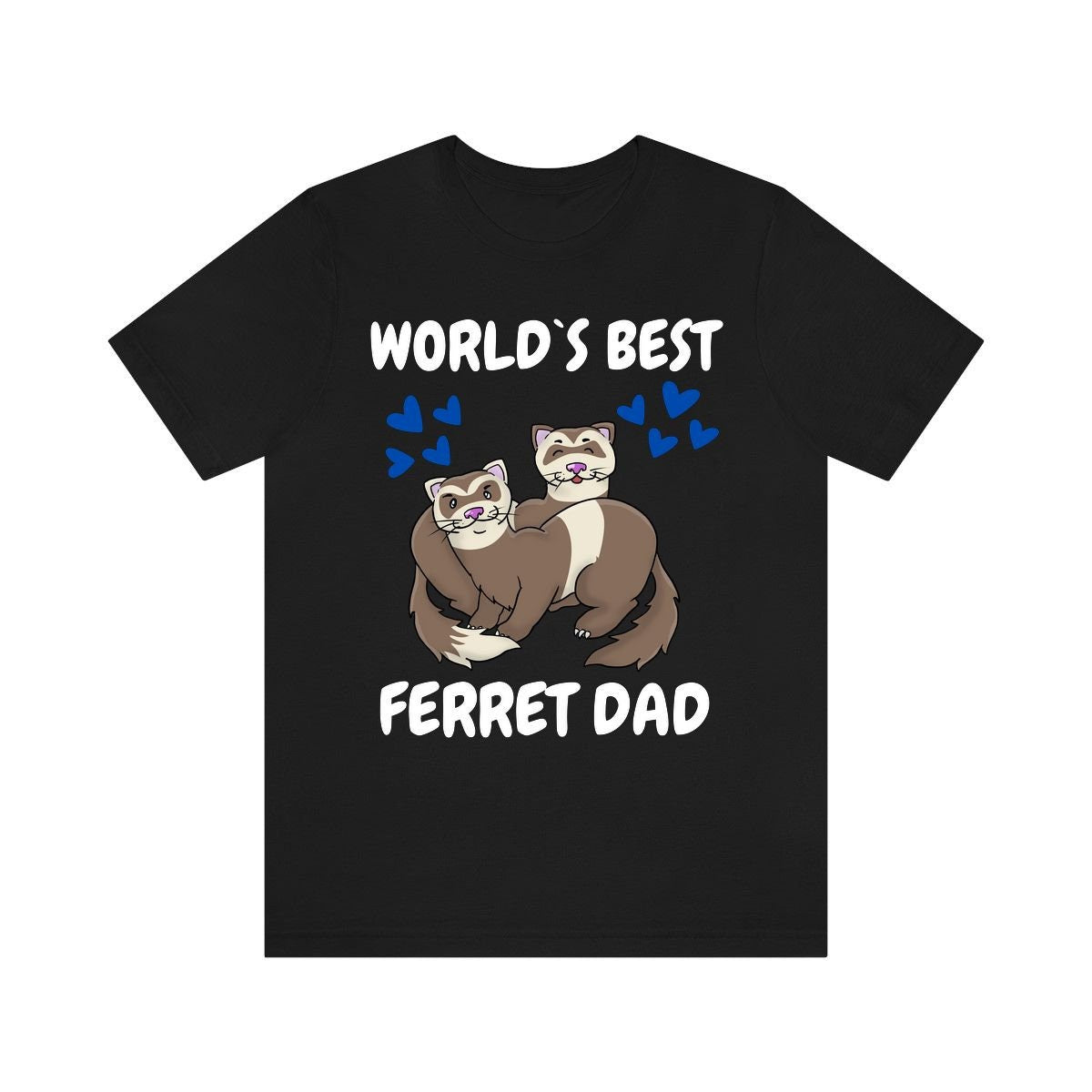 Dedicated Ferret Dad Shirt - ferret print design