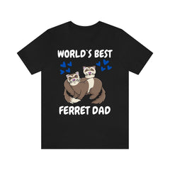 Dedicated Ferret Dad Shirt - ferret print design