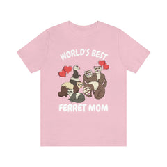 World's Best Ferret Mom T-Shirt - ferret print design