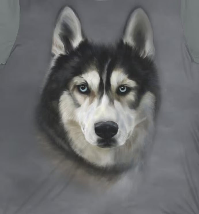 Husky Dog Owner T-Shirt - husky dog print design