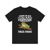 This Is My Human Costume I'm Really A Tree Frog Shirt, Tree Frog Lover Shirt, Tree Frog Shirt, Funny Frog Gift, Animal Adult Kids Image 1