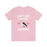 Just A Girl Who Loves Albatross Birds Shirt, Albatross Lover Shirt, Albatross Lover Gift, Birding Tee, Animal Adult Toddler Kids T-Shirt Image 2