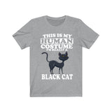 This Is My Human Costume I'm Really A Black Cat Shirt, Cat Lover Shirt, Cat Mom Shirt, Funny Cat Gift, Boy Girl Shirt Image 1