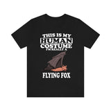 This Is My Human Costume I'm Really A Flying Foxe Bats Shirt, Bat Lover Shirt, Bat Shirt, Flying Fox Bat Gift, Animal Adult Kids T-Shirt Image 2