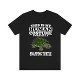 This Is My Human Costume I'm Really A Snapping Turtle Shirt, Turtle Lover Shirt, Turtle Shirt, Turtle Lover Gift, Animal Shirt Image 2