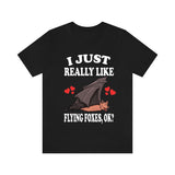 I Just Really Like Flying Foxes Ok Bats Shirt, Bat Lover Shirt, Bat Shirt, Flying Fox Bat Gift, Animal Adult Kids T-Shirt Image 2
