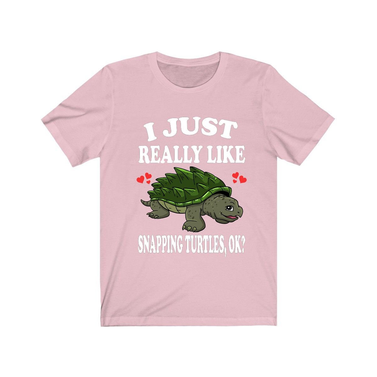 I Just Really Like Snapping Turtles Shirt - snapping turtle print design